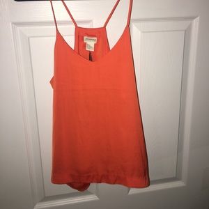 H&M Orange silk top